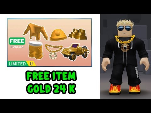 Cara Mendapatkan ITEM GRATIS GOLD 24 K di ROBLOX 😍😍