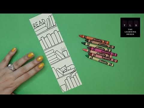 Easy to draw Bookmark with books design in 5 minutes