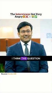 Interviewer Got Very Angry 😡❌ | Ias Interview
