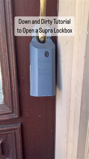 Down and Dirty tutorial for Opening a Supra Lockbox. I hope this helps any new realtors showing their first property . I remember when i first became a Realtor, I registered to have access to use the supra app but I never had a chance to open a Lockbox. A team member asked if I could Open Door for his clients near my area one weekend. I was happy to help, an eager new realtor showing his first property. I was so embarrassed when i got to the property because I wasn’t sure how to Open a Supra Loc