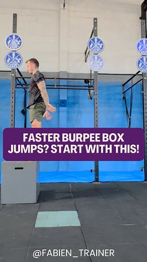 The key to high-paced Burpee Box Jumps? Control rhythm. 💬 Here’s what you’re aiming for step-by-step: 1️⃣ Step down with control – Smooth descent sets your rhythm. 2️⃣ Send back the second foot – Start shifting forward into your burpee. 3️⃣ Hands down, first foot back – Flow straight into the floor position. 4️⃣ Rise & step up – Explosive but efficient movement back to standing. 5️⃣ Reset & jump – Bring your foot close to the box and launch right away. Every rep should feel like one connected m