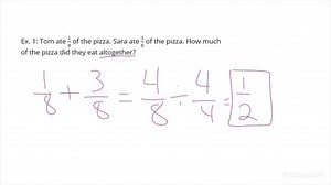 How to Solve Word Problems Involving Addition and Subtraction of Fractions | Math | Study.com