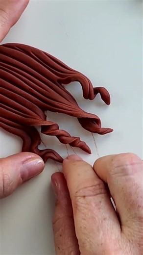 WATCH FULL VIDEO ☝️ Fondant Hair Made Easy Tutorial #fondanttoppers #fondantcaketopper #fondant