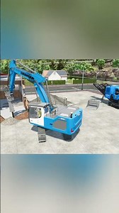 Liebherr 926 in full demolition mode #fs25 #farmingsimulator25 #ls25 #constructionsimulator