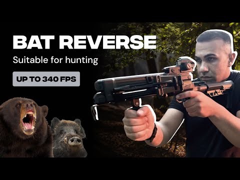BAT Reverse Crossbow - Speed of up to 340 fps allows you to use the crossbow for hunting