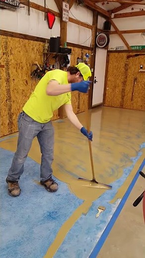 Proper Concrete Epoxy Application with a Squeegee