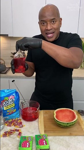 The Very Jolly Rancher Vodka Watermelon #cocktail #jello #watermelon