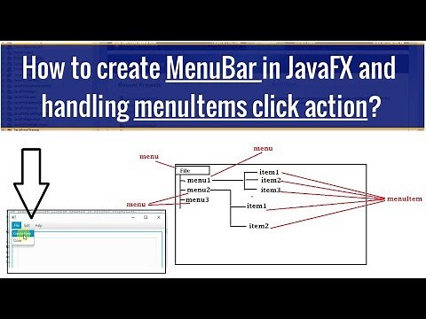 JavaFX MenuBar Tutorial | How to create and handling menu items click action?
