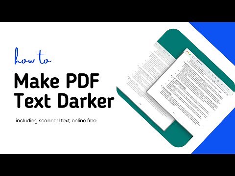 4 Ways to Make PDF Text Darker, including Scanned Text (Online Free)