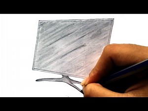 How to Draw a Monitor in Easy Way || Computer Monitor Drawing Step by Step