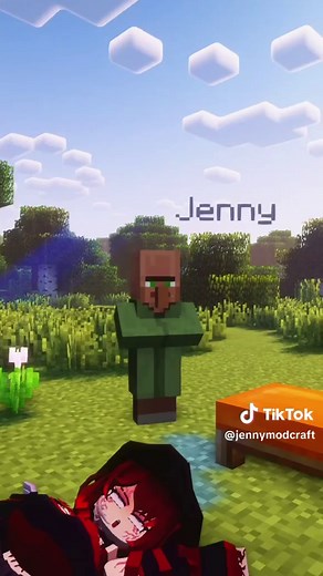 Intense! Rescue the Girl Captured by Villagers – Minecraft MOD JENNY💀#minecraft #jennymob