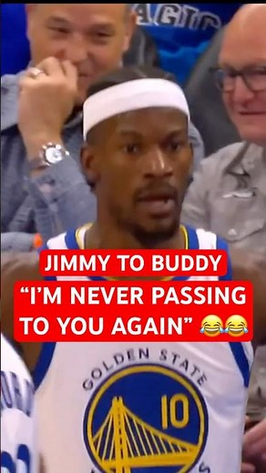 Jimmy says he's never passing to Buddy again 😂