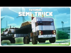 I built Semi Truck in Minecraft. Full tutorial video #minecraft #createmod #trackwork