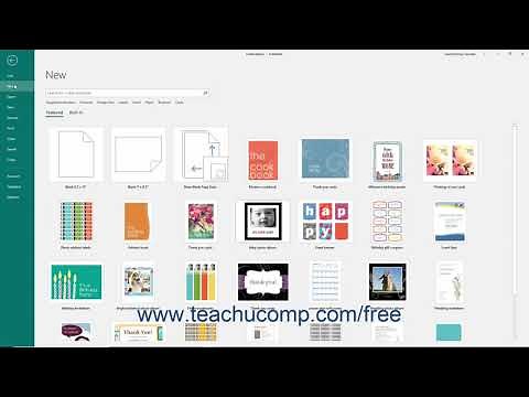 Publisher 2019 & 365 Tutorial Creating New Publications Microsoft Training