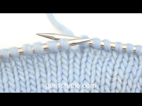 How to work knitted stitches – Continental knitting style