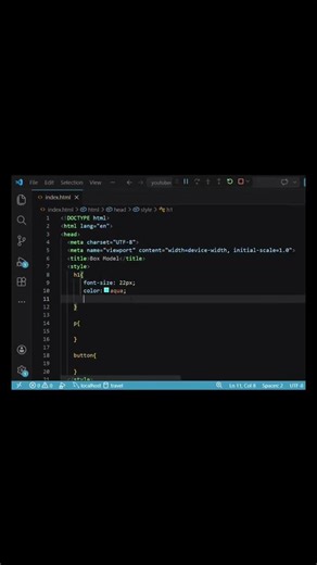 CSS Box Model Explained 📦🔥 #tech #shorts