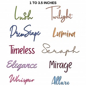 50 Modern Cursive Machine Embroidery Font, Monogram Script Alphabet, Satin Stitch, PES DST, Small Signature Font, 6 Sizes, Instant Download - Etsy Canada