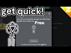 How To GET The NEW FREE MINI VIRUS BUNDLE in Roblox! QUICK!