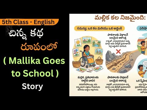 5th Class - English - Mallika Goes to School | First Lesson of fifth class english | #ouronlinebadi