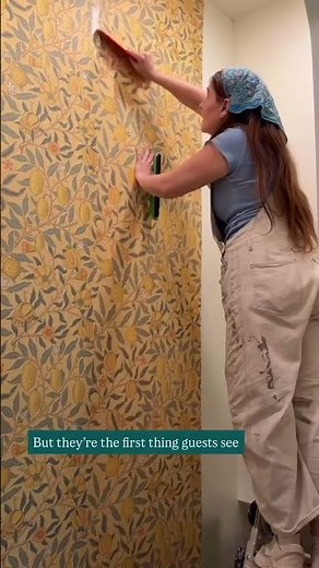 Creating a Statement Entryway with Wallpaper | Haley Orrock x Spoonflower