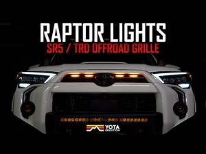 4Runner Raptor Lights On OEM Grille | Quick And Easy Install