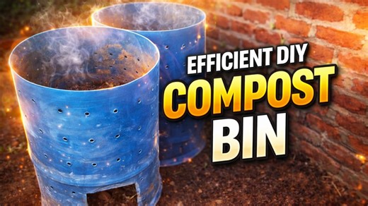 Smart garden upgrade: Compact compost bin from a recycled tank