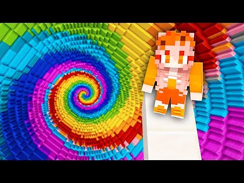 Minecraft: EXTREME RAINBOW DROPPER! (Custom Map)