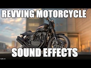 Revving motorcycle engine - Sound effects