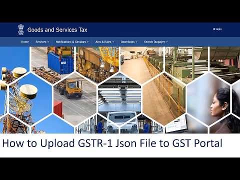 How to Upload the JSon File of GSTR 1 in GST Portal
