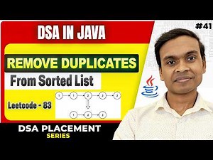 Remove Duplicates from Sorted List 🔥 | Leetcode 83 | DSA in Java #41