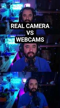 Webcams vs REAL camera - What do you think? #tech #camera