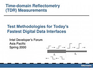 Time-domain Reflectometry (TDR) Measurements - SlideServe