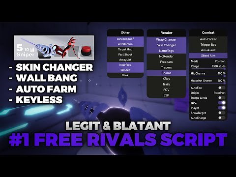 Best Free Rivals Script | Blatant, Legit - WallBang, RageBot, Skin Changer Etc