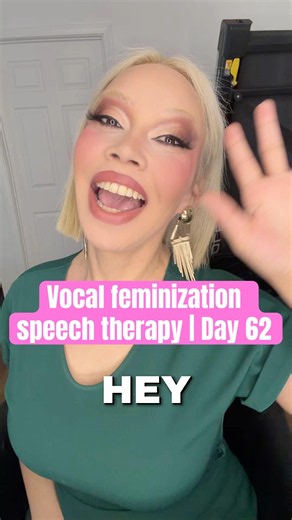 Vocal feminization speech therapy | Day 62