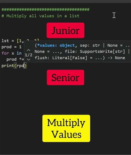 How Do Senior Devs Multiply Lists?