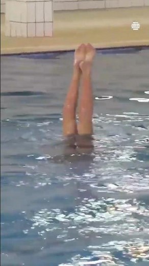 The First Male Solo Artistic Swimming Event In World #artisticswimming #swimming #swimmer #malesolo