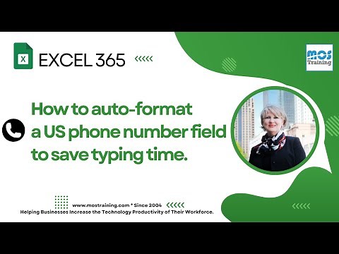 How to format Excel phone number fields in Excel.