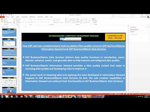 SAP BODS Data Quality
