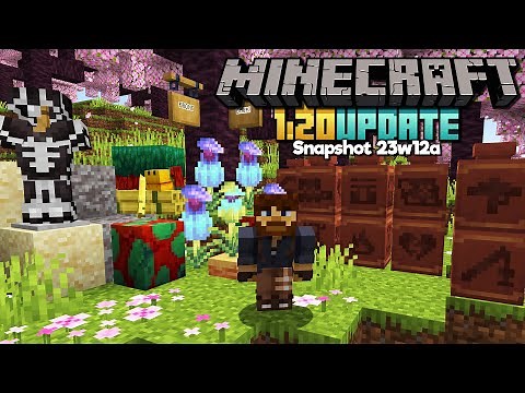 Minecraft 1.20 ▫ Snapshot 23w12a ▫ Sniffers in Survival, Trail Ruins, Signs, Sculk Sensors, & MORE!