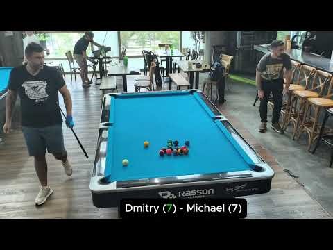 2025-08-29 - Straight pool - race to 100 - Michael v Dmitry #14.1 #straightpool