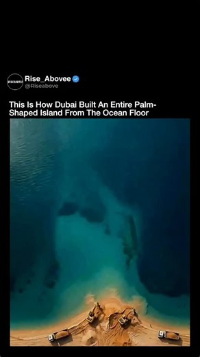 RISEABOVE | DANIYAL on Instagram: "What looks like a surreal aerial illusion is actually one of the most complex engineering projects ever executed. The Palm Jumeirah was constructed by dredging over 3 billion cubic feet of sand from the Persian Gulf and placing it with centimeter-level GPS precision to form a perfectly symmetrical palm visible from space. Instead of concrete foundations, engineers relied on natural sand compaction, vibration techniques, and interlocking rock breakwaters to stab