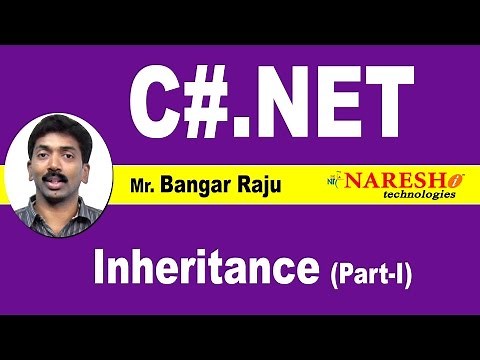Inheritance - Part 1 | C#.NET Tutorial | Mr. Bangar Raju