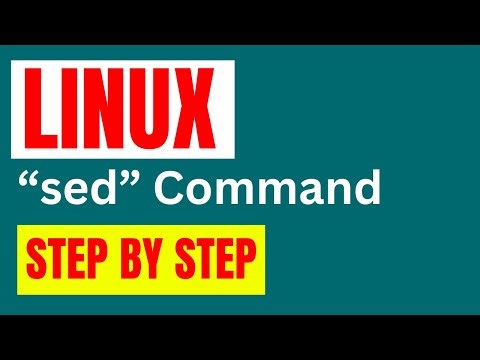 Linux "sed" command tutorials -8 || step by step explanation || kk ||