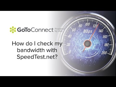 How do I check my bandwidth with SpeedTest.net?