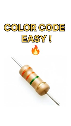 Resistor Color Code Trick in Seconds! 🔥 #electronic #diy #shorts