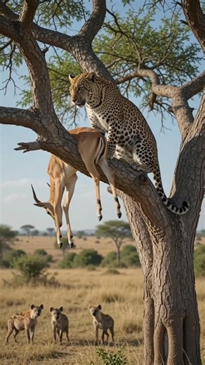 One Leopard vs. A Pack of Hyenas | Wild Survival Battle/wildlife documentary 4k