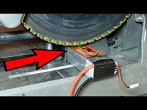 What's Inside a Fully Charged LiPo Battery? FIRE!!!