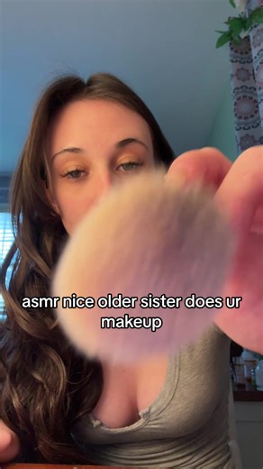 she was super bored thanks for letting her do ur makeup! #asmrtiktoks #asmrpersonattention #asmrmakeup #asmr #asmrrelax