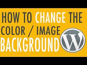 Change the Background Image or Color in WordPress
