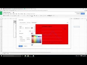Change background colour of graph - Google sheets video 28